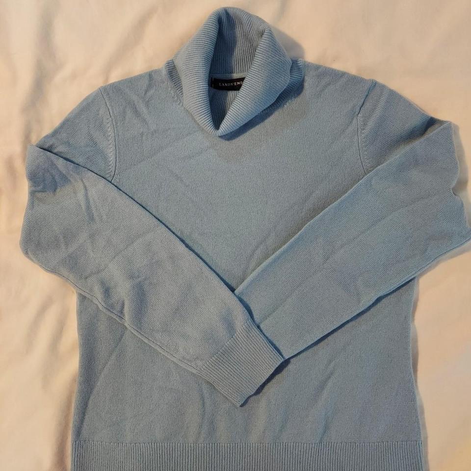 Lands End Cashmere Baby Blue 8176 8