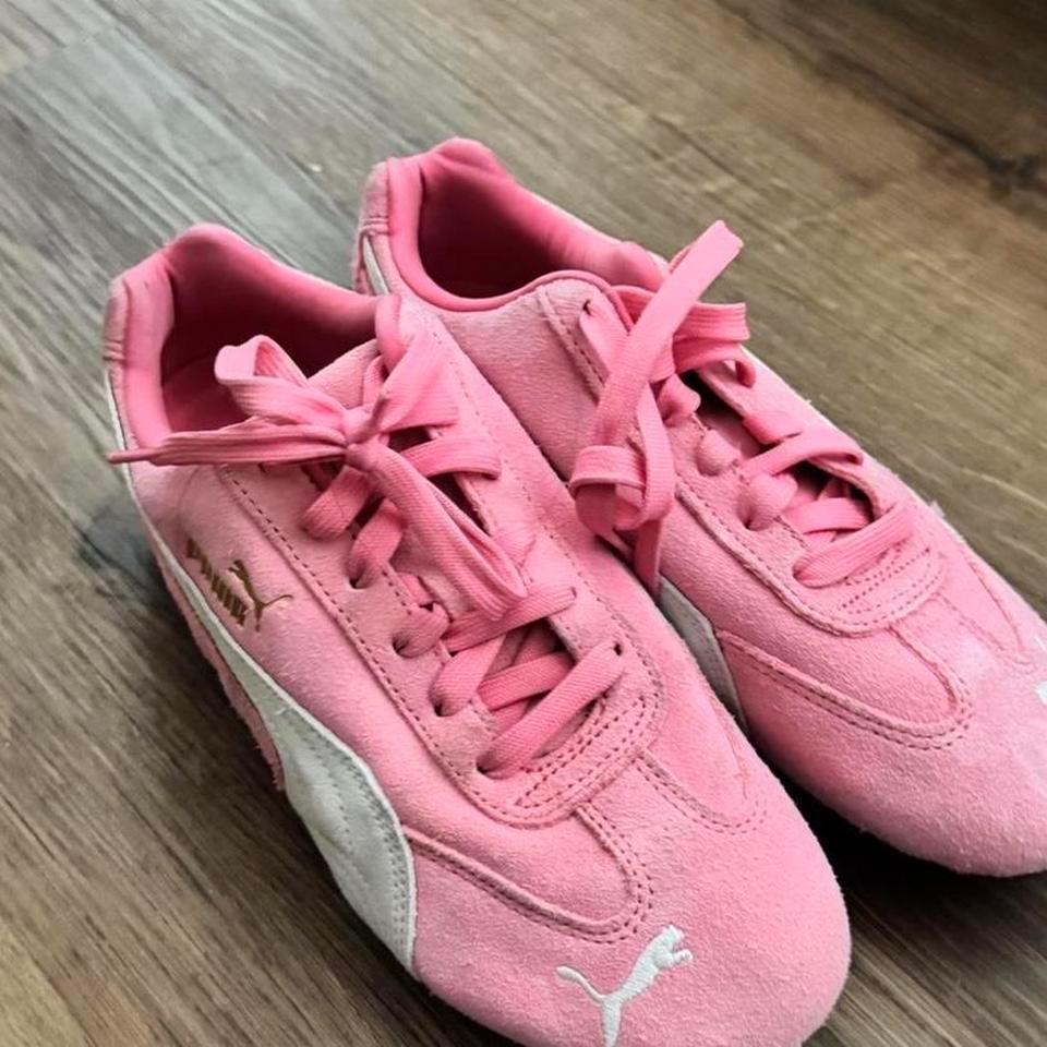 Pink Puma Suede Trainers Sneakers 7b01