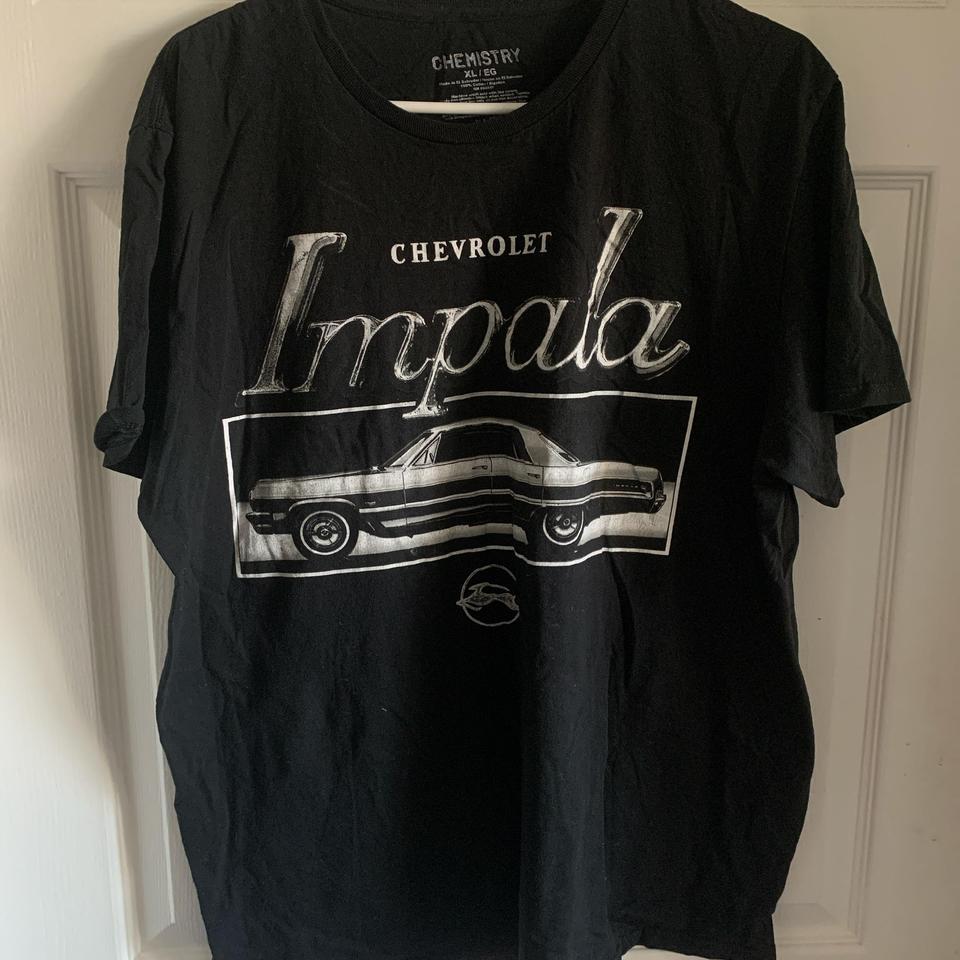 Black Chevrolet Impala T Shirt Cars 4000