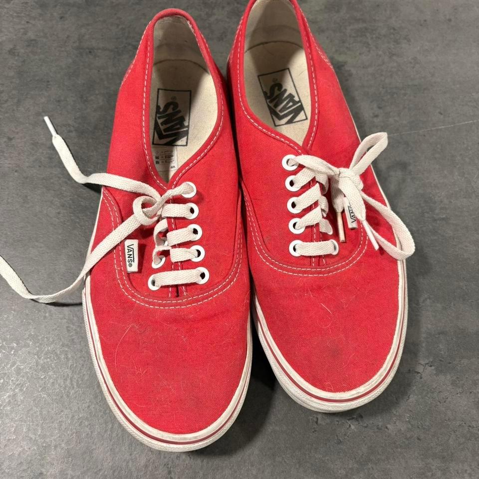 Vintage Vans Red Authentic Trainers 8327 3