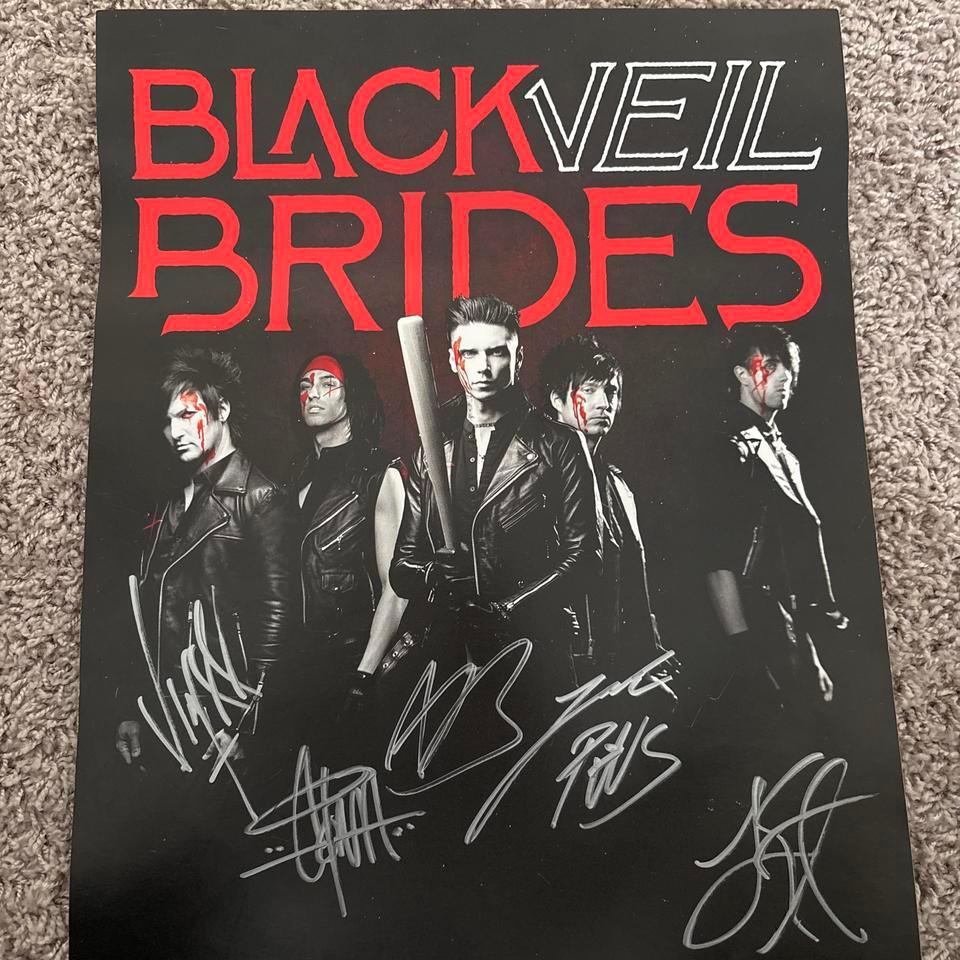 Black Veil Brides Signed Poster A88f