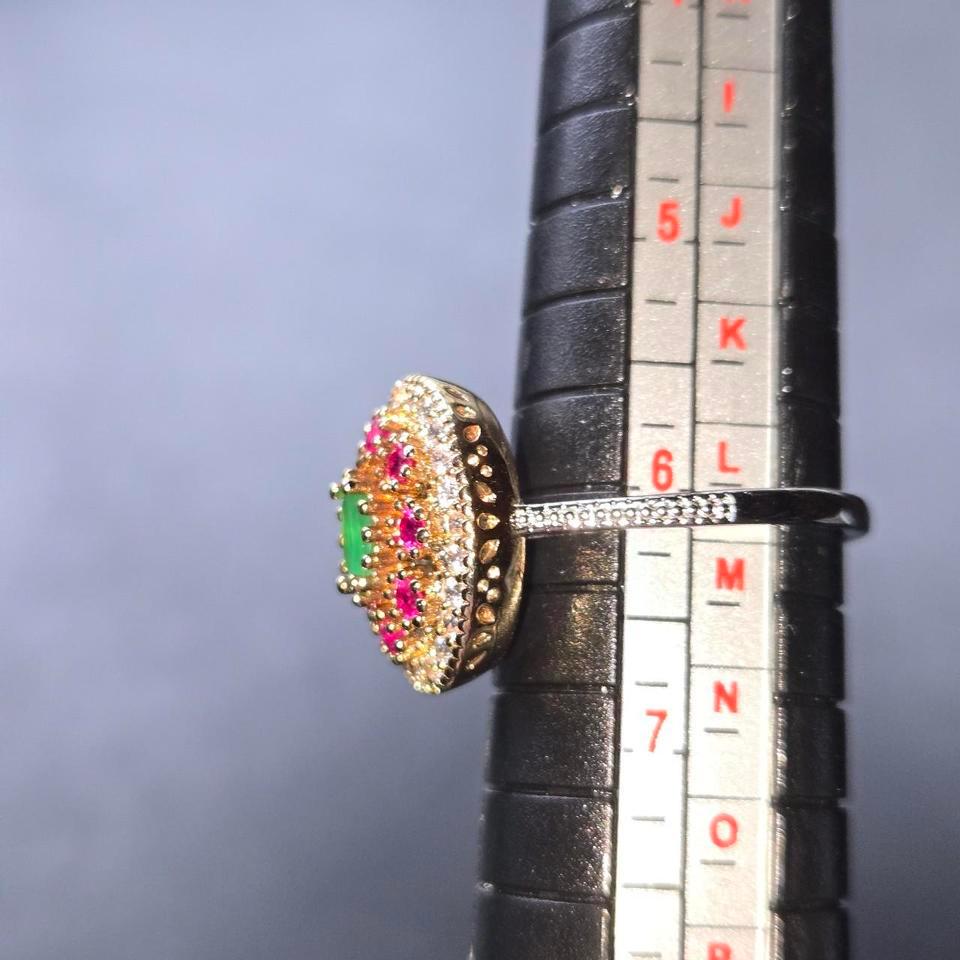 Moisonite Emerald And Ruby Inspired Ddaf 3