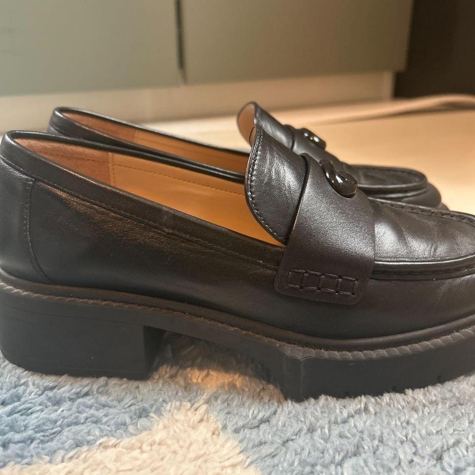 Coach Leather Loafer Black Worn 765d 5