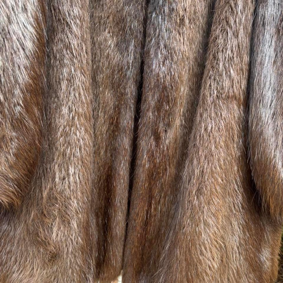 Genuine Beaver Fur Coat Message Ad8b 4