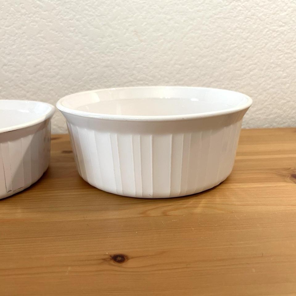2 Corning Ware French White F170 6