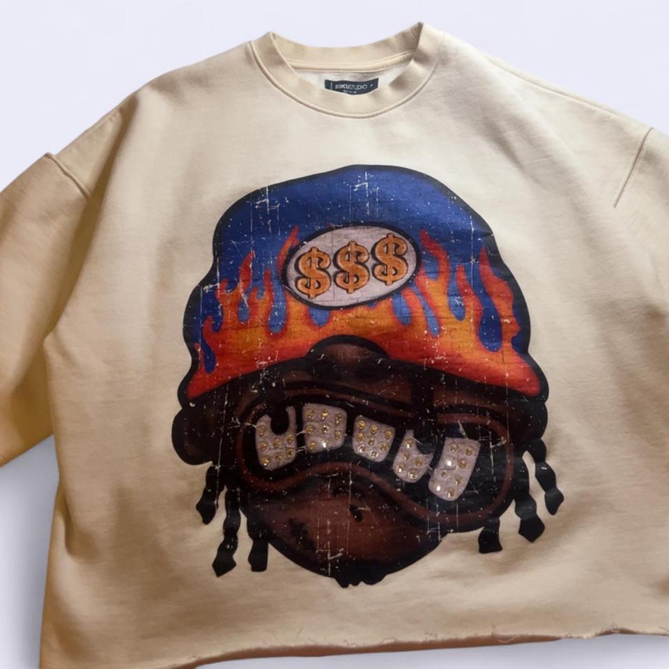 Roku Studio Cream Sweatshirt Size