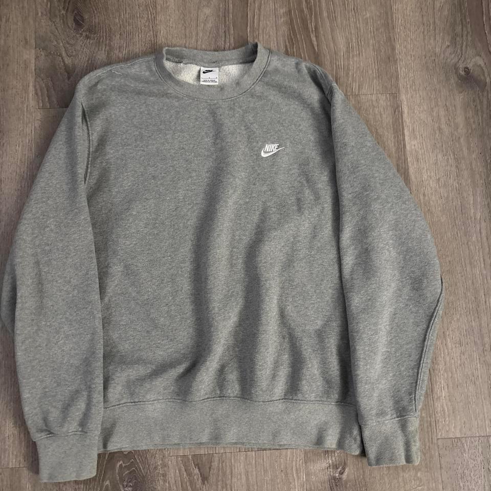Grey Nike Crewneck Sweatshirt Sweatshirt Bca5