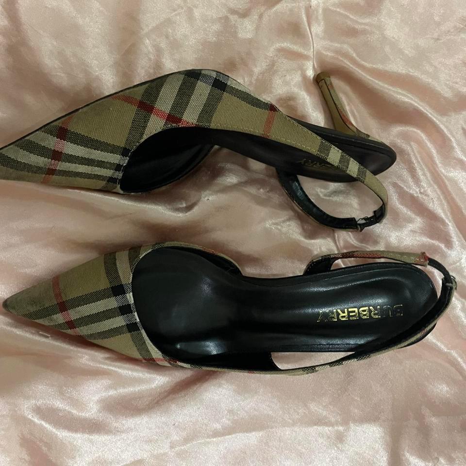 Vintage Rare Burberry Heels Size 567f 3