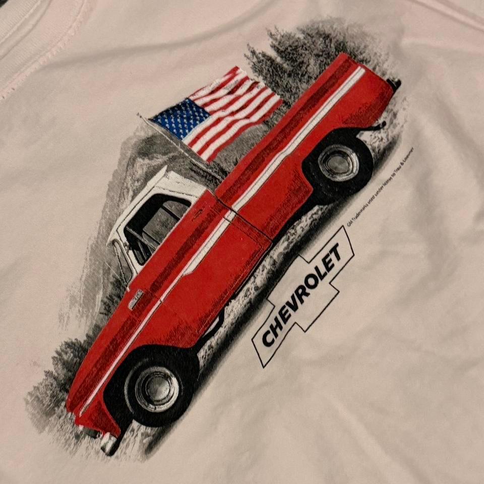 White Chevy Truck Graphic Tee 2