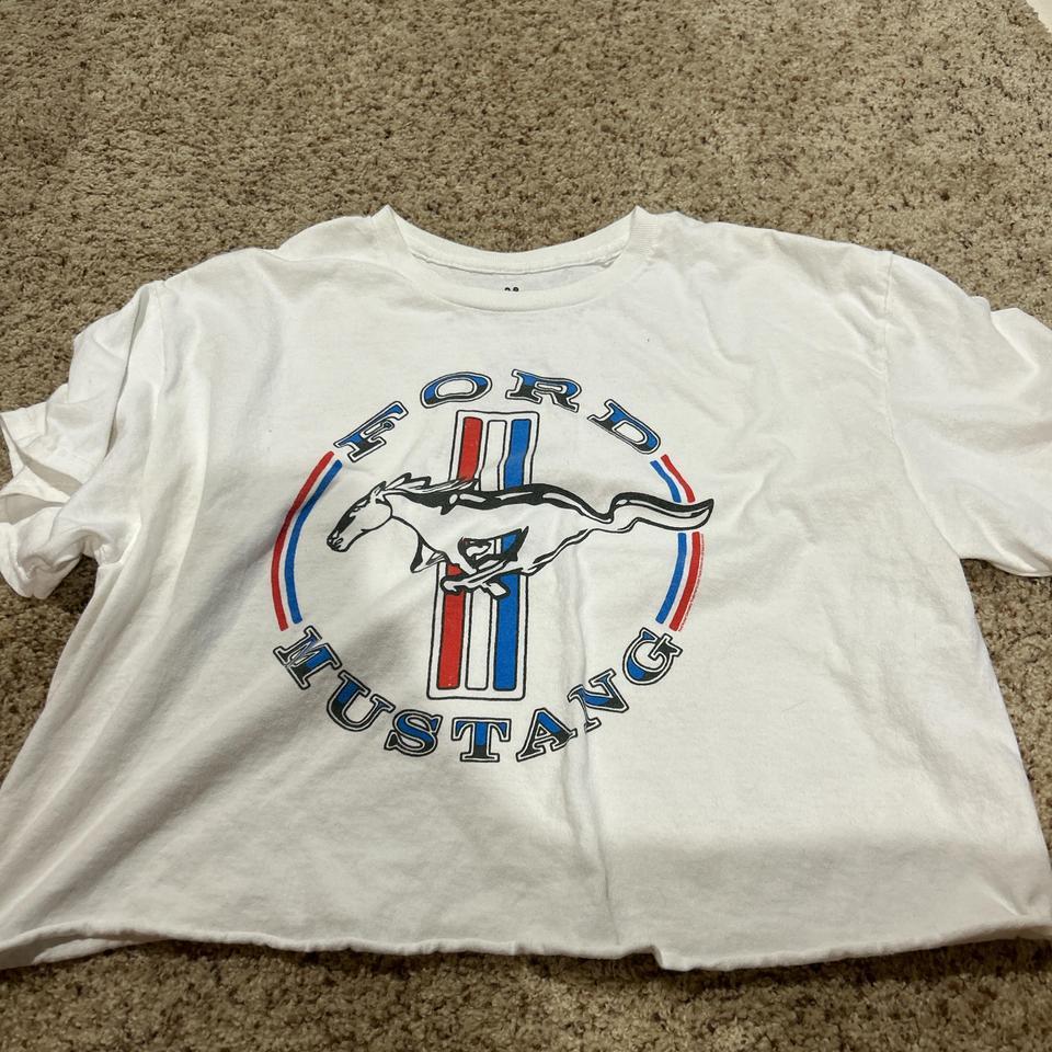 White Ford Mustang T Shirt Mustang 210e