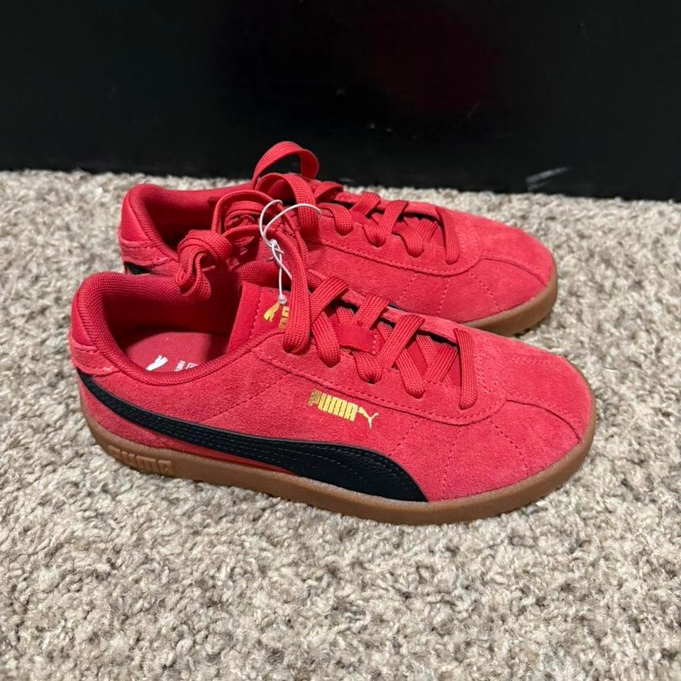 Kids Puma Red Suede Trainers 1c82 5
