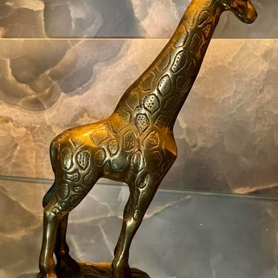 Bronze Giraffe Statue 6 Inch 918b