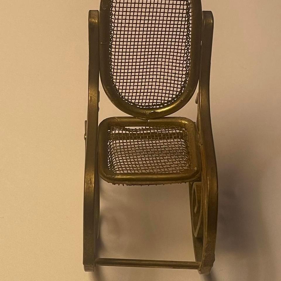 Gold Metal Rocking Chair With 2976