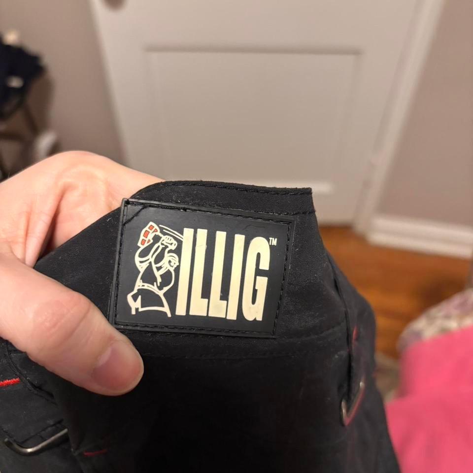 Y2k Illig Pants Mens Black 2dec 6