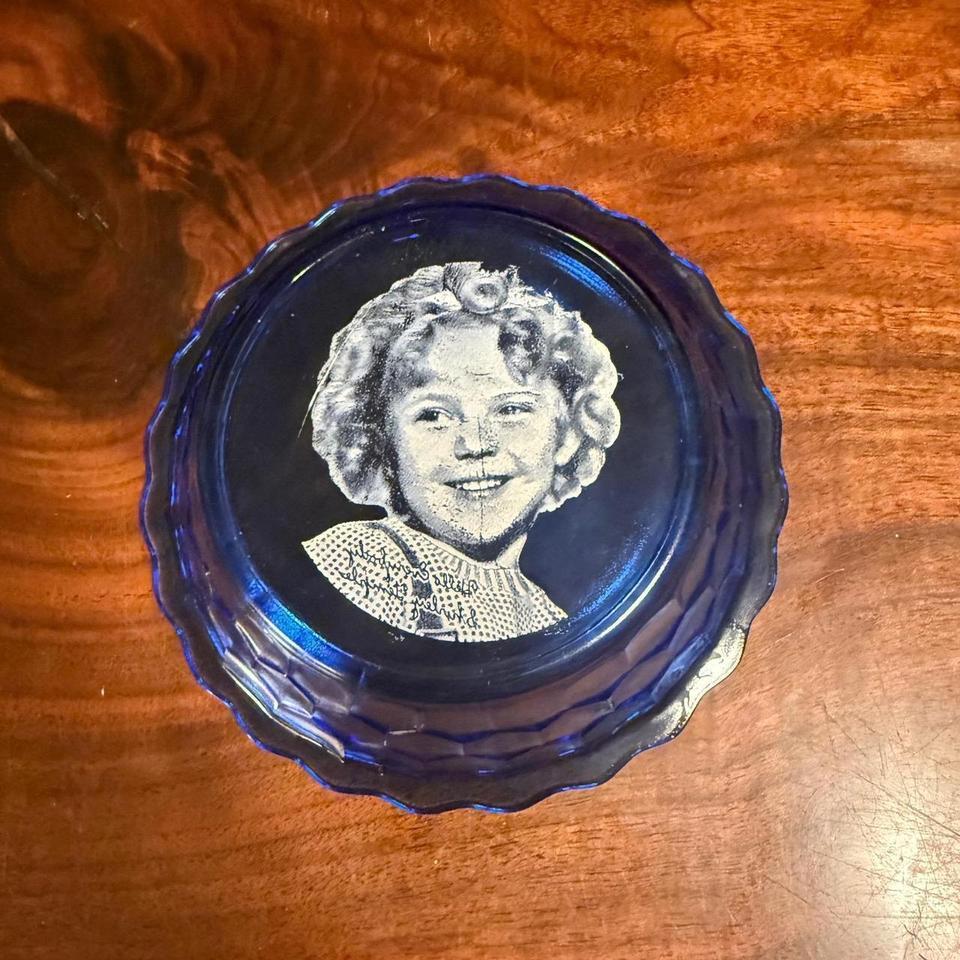 Vintage Shirley Temple Cobalt Blue Bff9