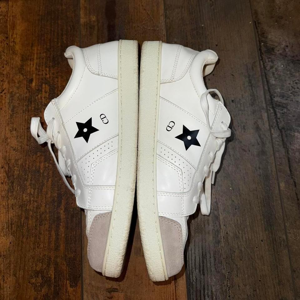 White Leather Dior Star Sneakers 4efb 2