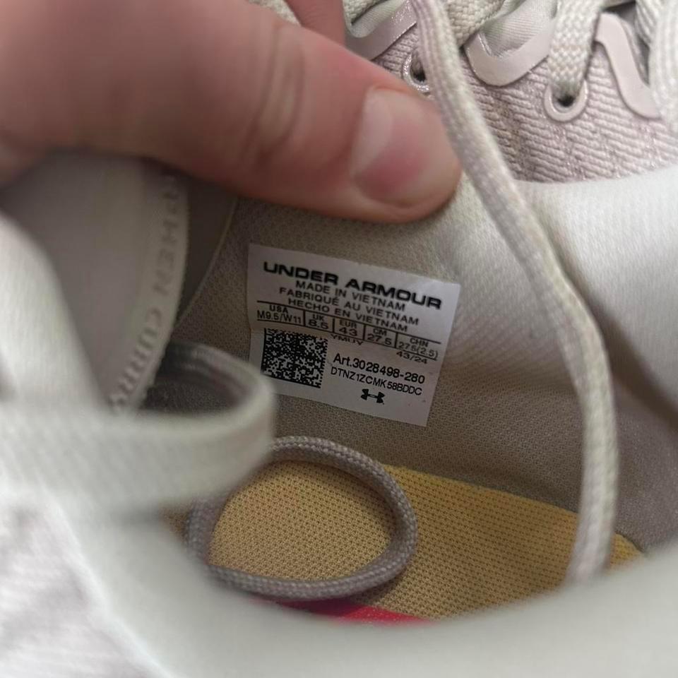 Underarmour White Curry 12s Basketball E208 7