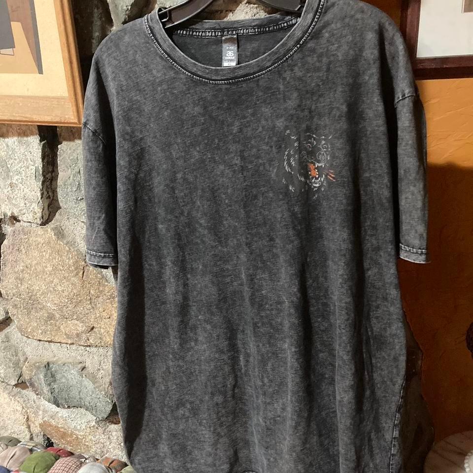 Large Black Acid Washed Tshirt