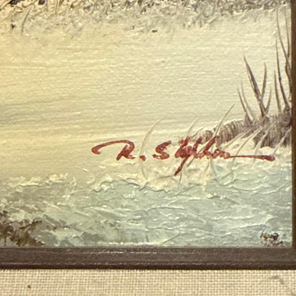 Vintage November 1984 Oil Painting 5d6e 2