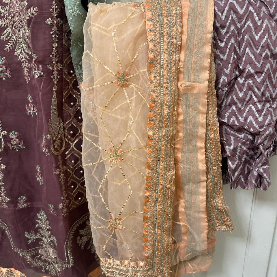 3 Pc Dark Purple Shalwar 6