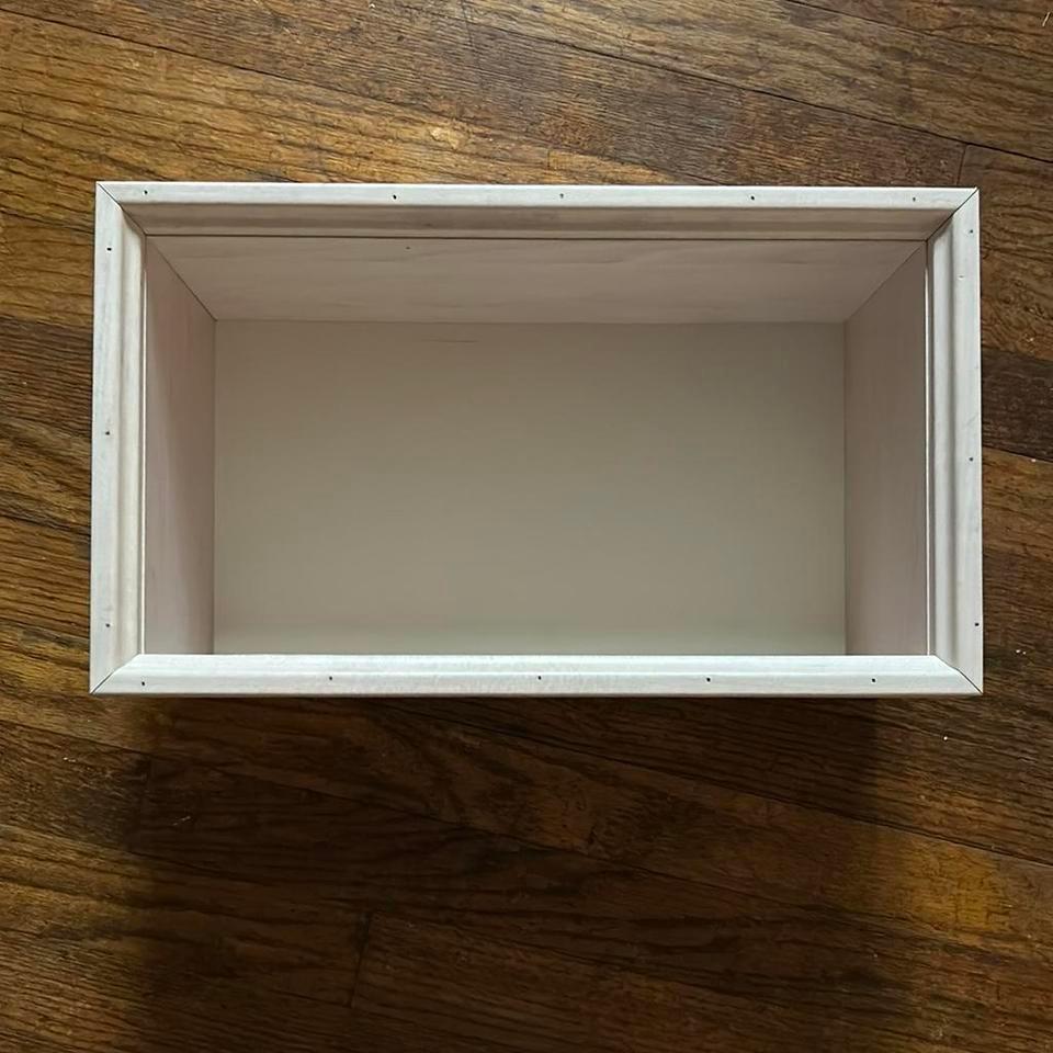 White Wooden Box Storage Box Fba2