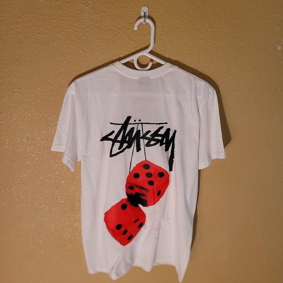Stussy White Dice Tee Size C537