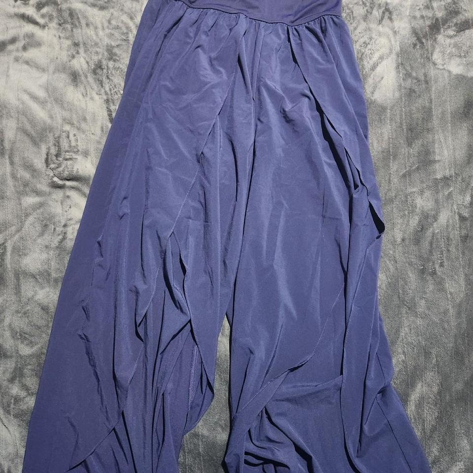 Purple Wide Leg Sweatpants With Ed75