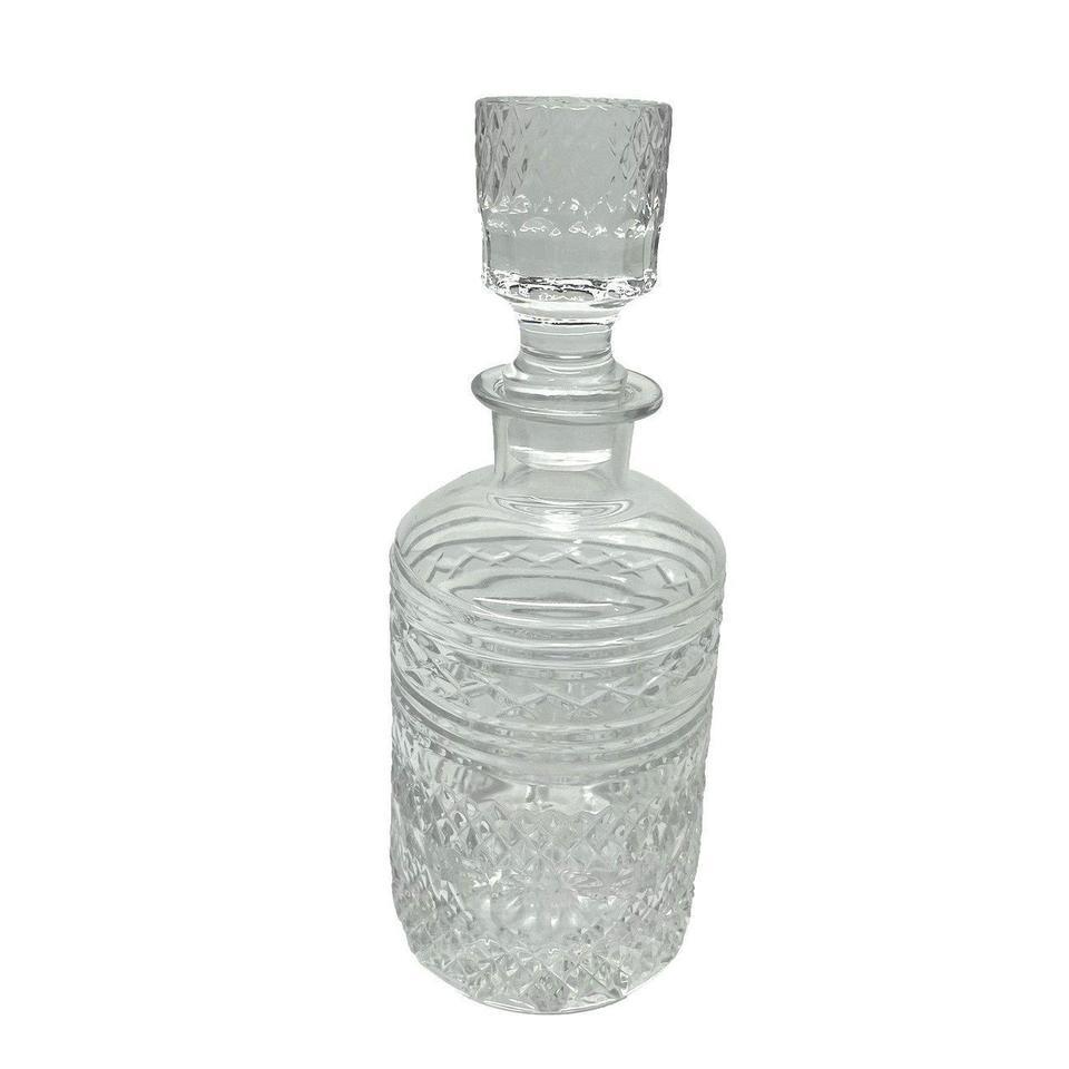 Vintage Decanter Crystal Glass Diamond 57fd