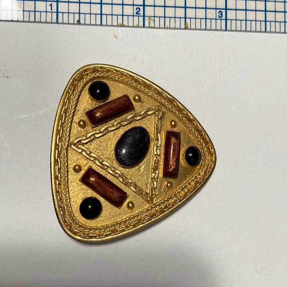 Gold And Black Vintage 80s 672f
