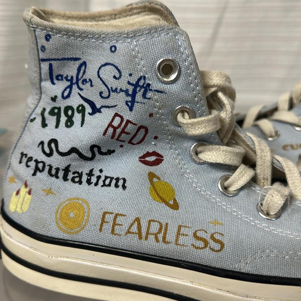 The Shoes Are Hand Painted With 2