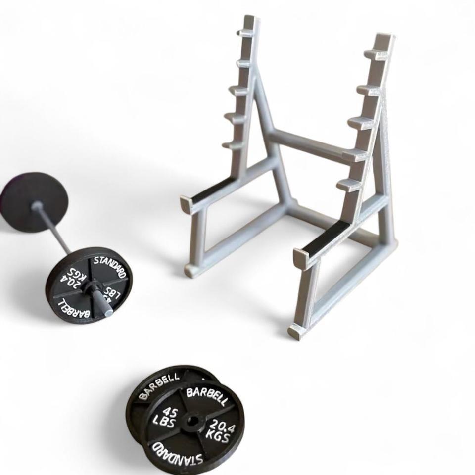 Mini Barbell Rack Pencil Holder 6254 3