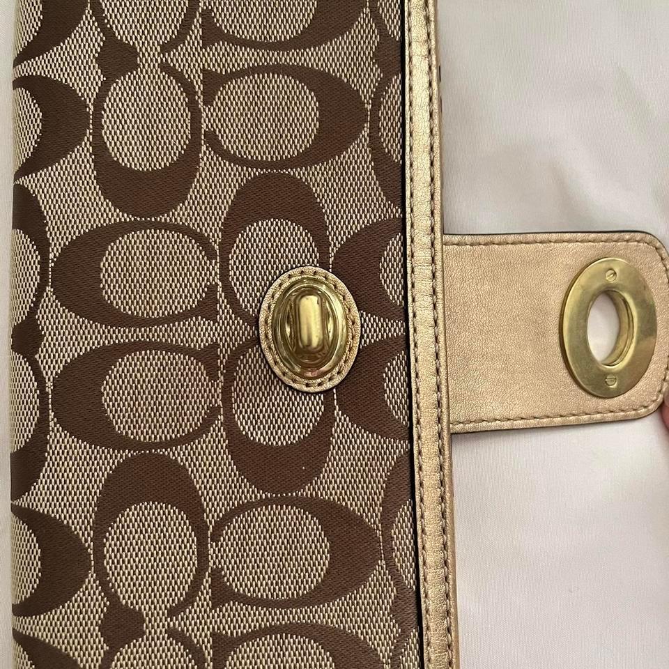 Coach Signature Turnlock Wallet With 7975 4