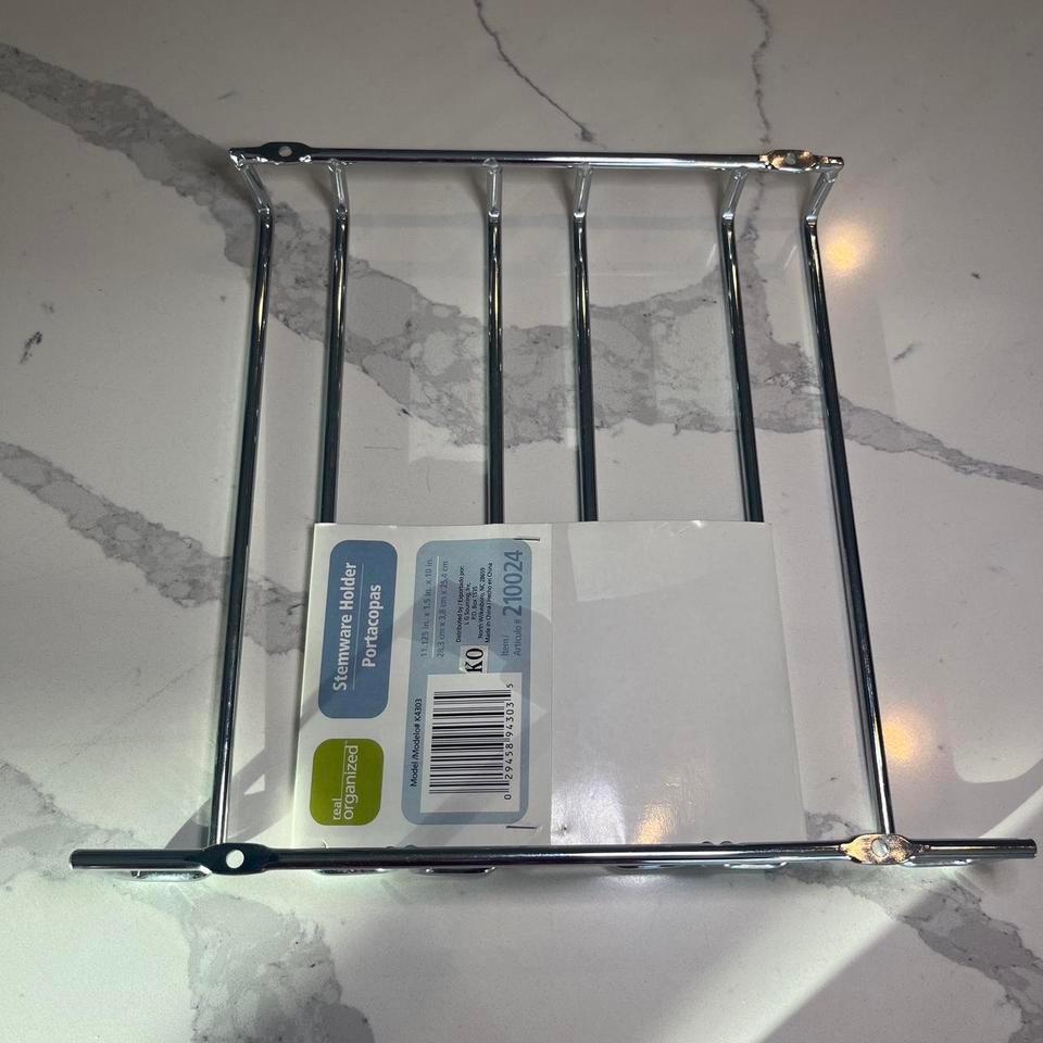 Real Organized Silver Stemware Holder E4fe 4