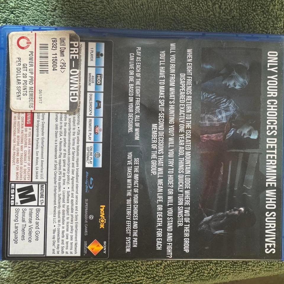 Until Dawn Ps4 Game Horror 0077 3