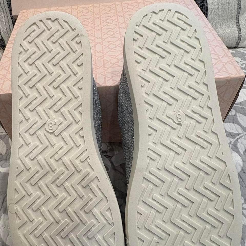 Silver Glitter Badgley Mischka Trainers 4