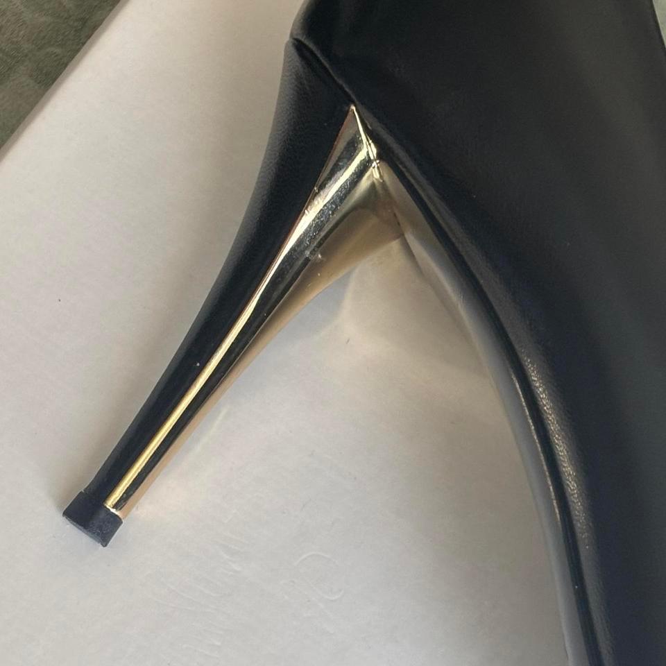 Black Leather Ysl Pumps With 32da 3