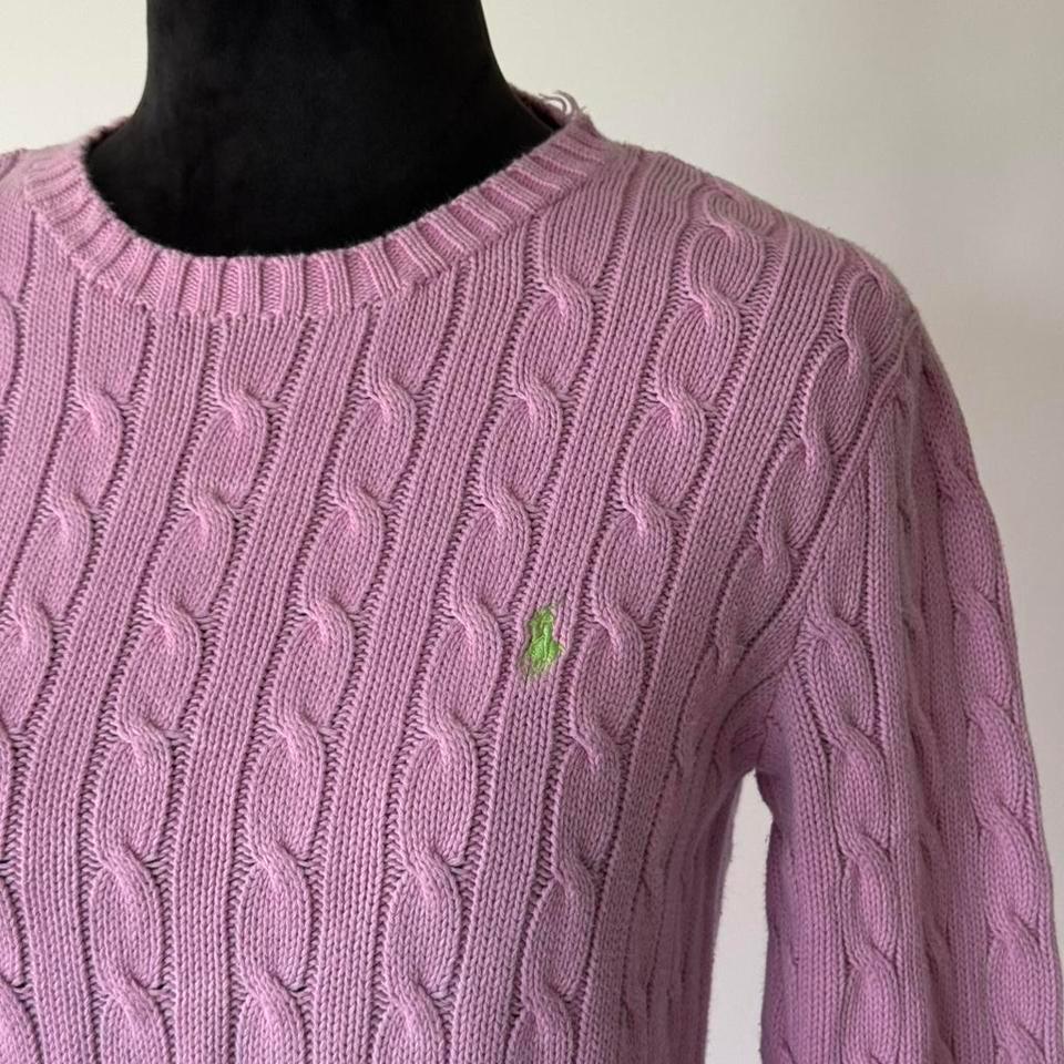 Ralph Lauren Pink Cable Knit 2aba 2