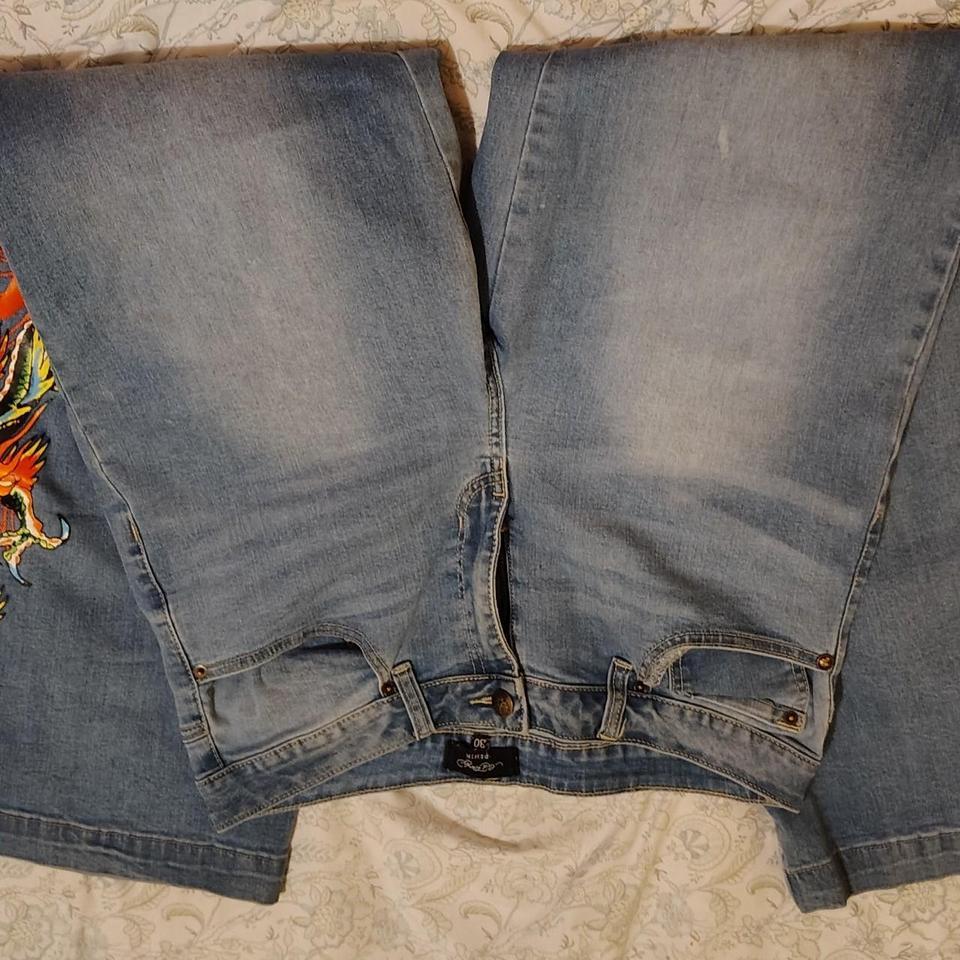 Ed Hardy Blue Jeans With 00b9 6