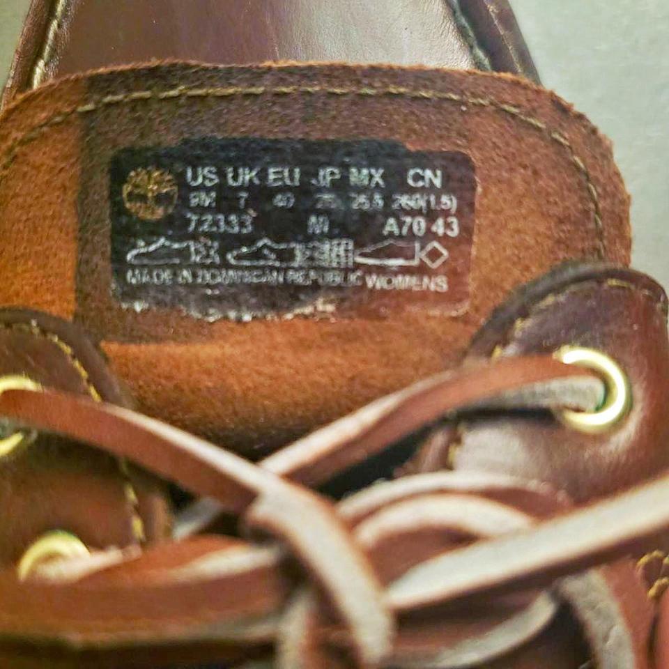 Brown Leather Timberland Boat Shoes 7aad 4