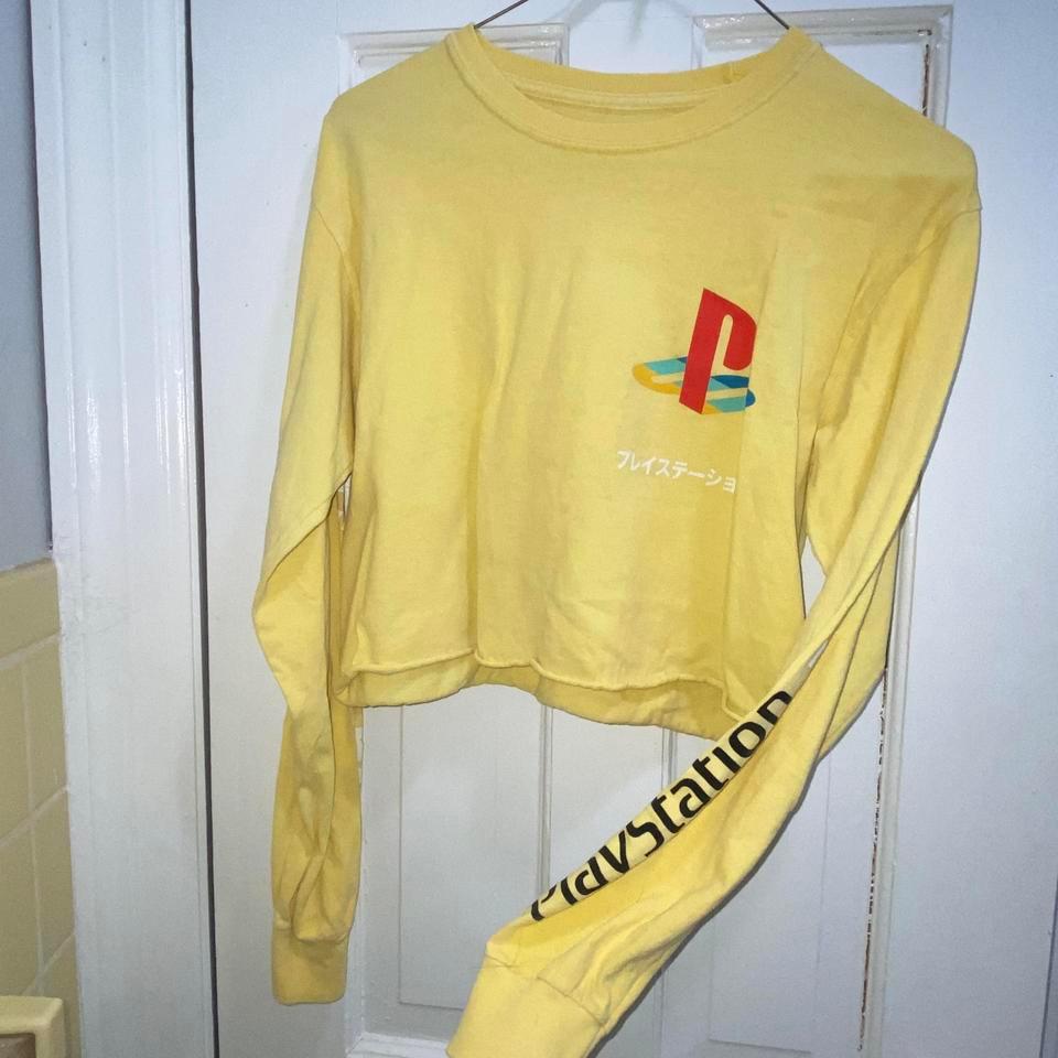 Japanese Playstation Yellow Crop Top F571