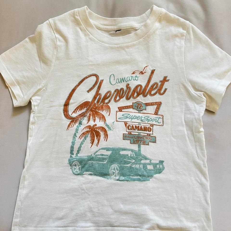 Chevrolet Camaro White Baby Tee Ea6a 2