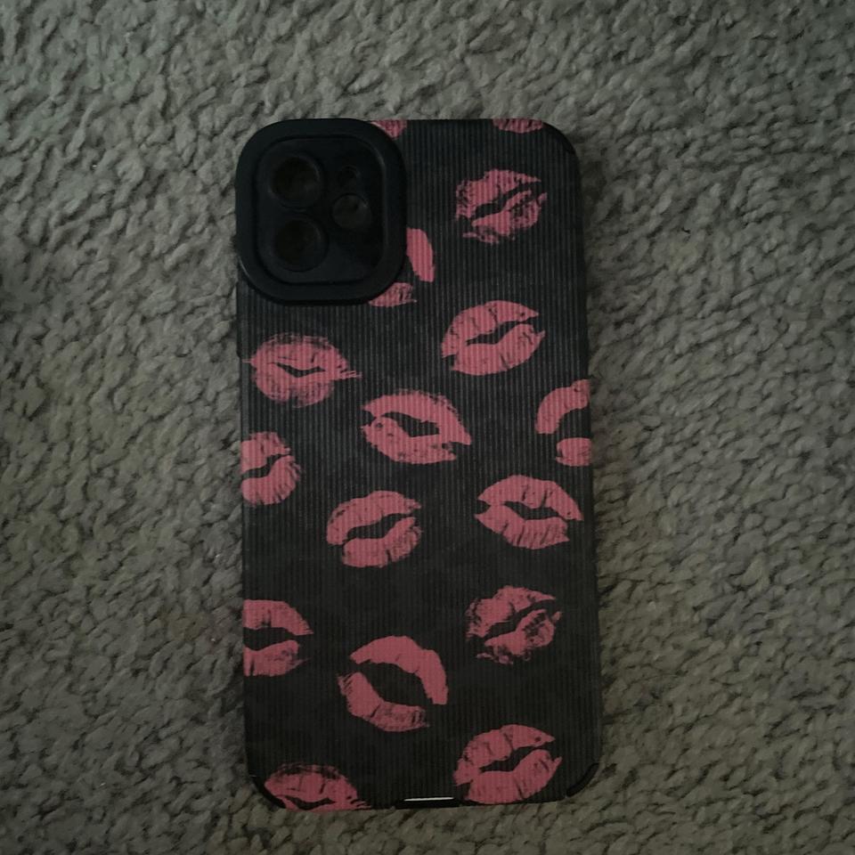 Pink And Black Lip Print 35ff