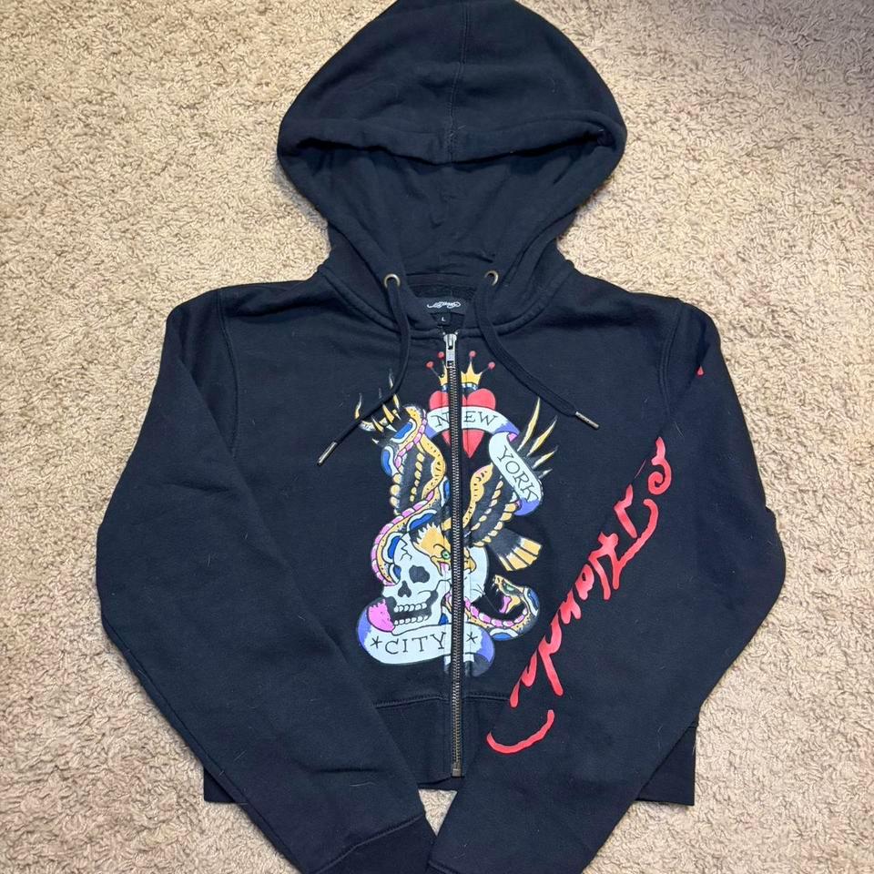 Ed Hardy Black Zip Up 7a54