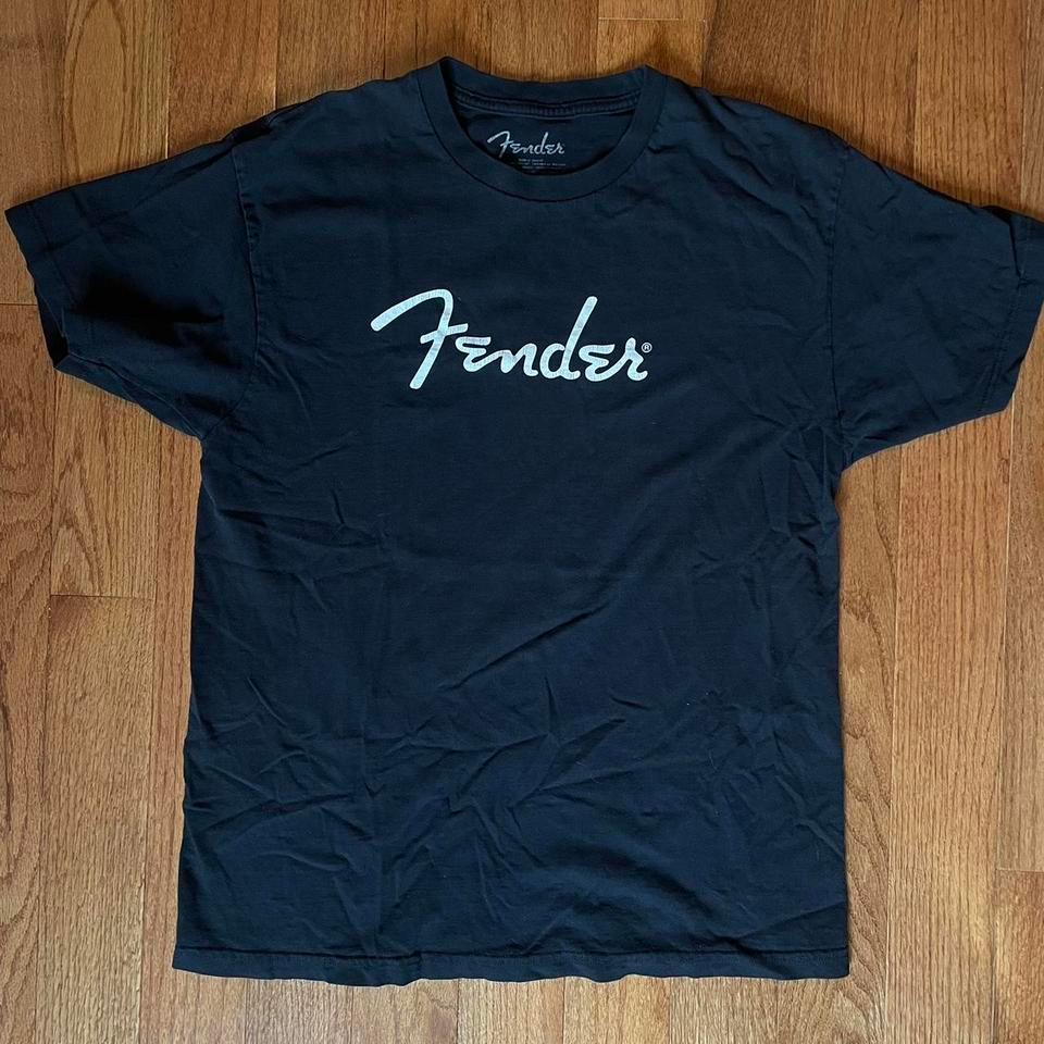 Black Fender Cotton T Shirt Fender 648d