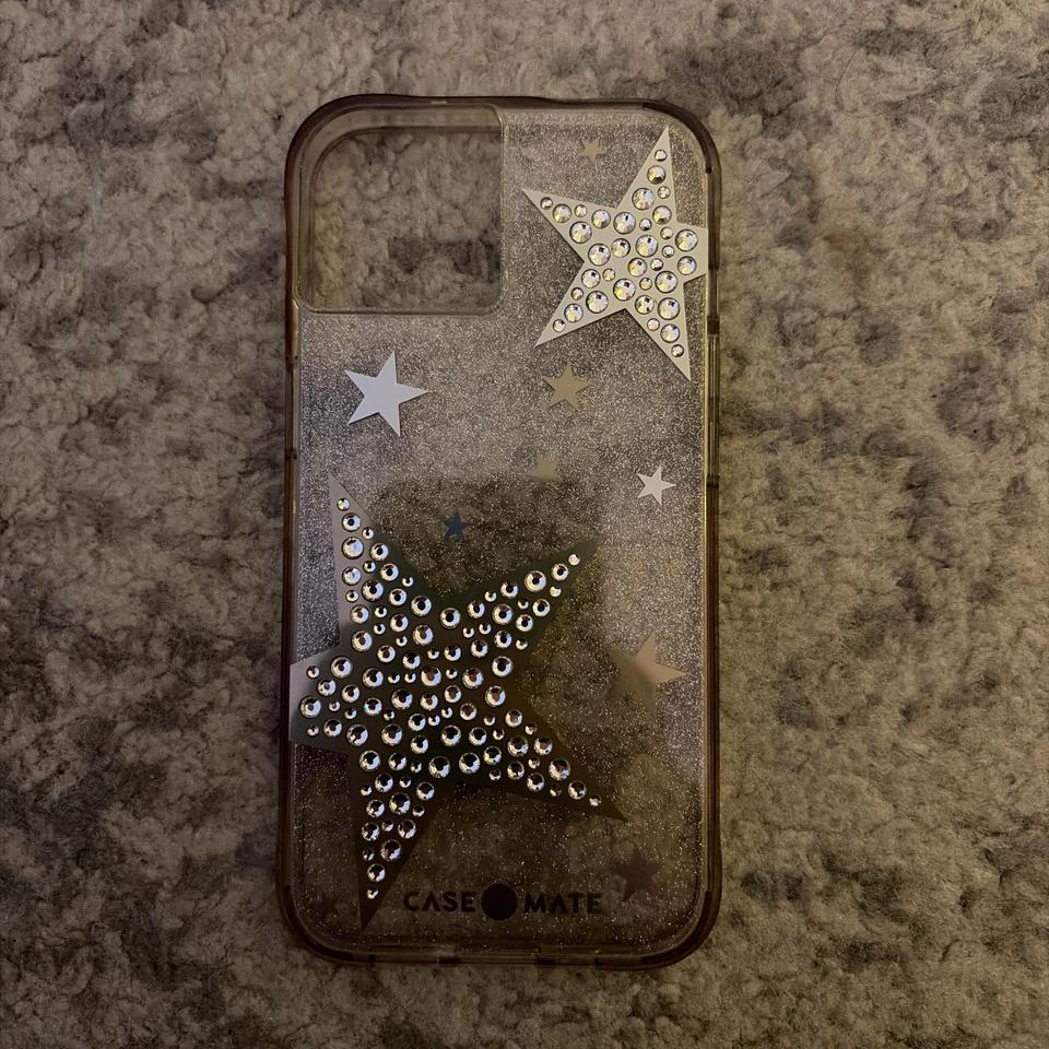 Clear Glitter And Star Phone