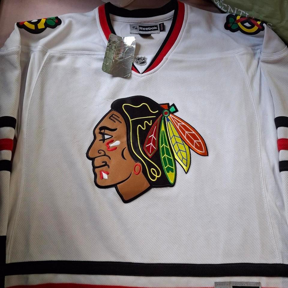 Chicago Blackhawks White Hockey Jersey 9ebf