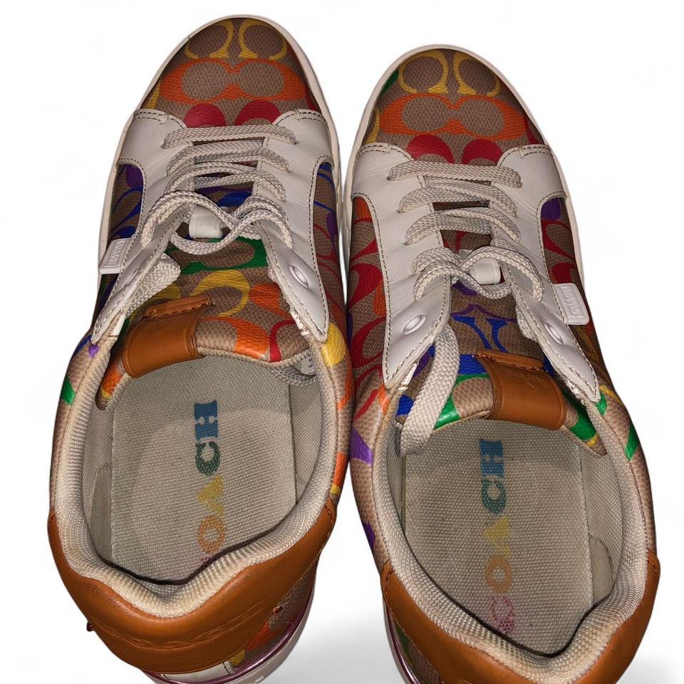 Coach Multicolored Rainbow Monogram Sneakers 8a72 5