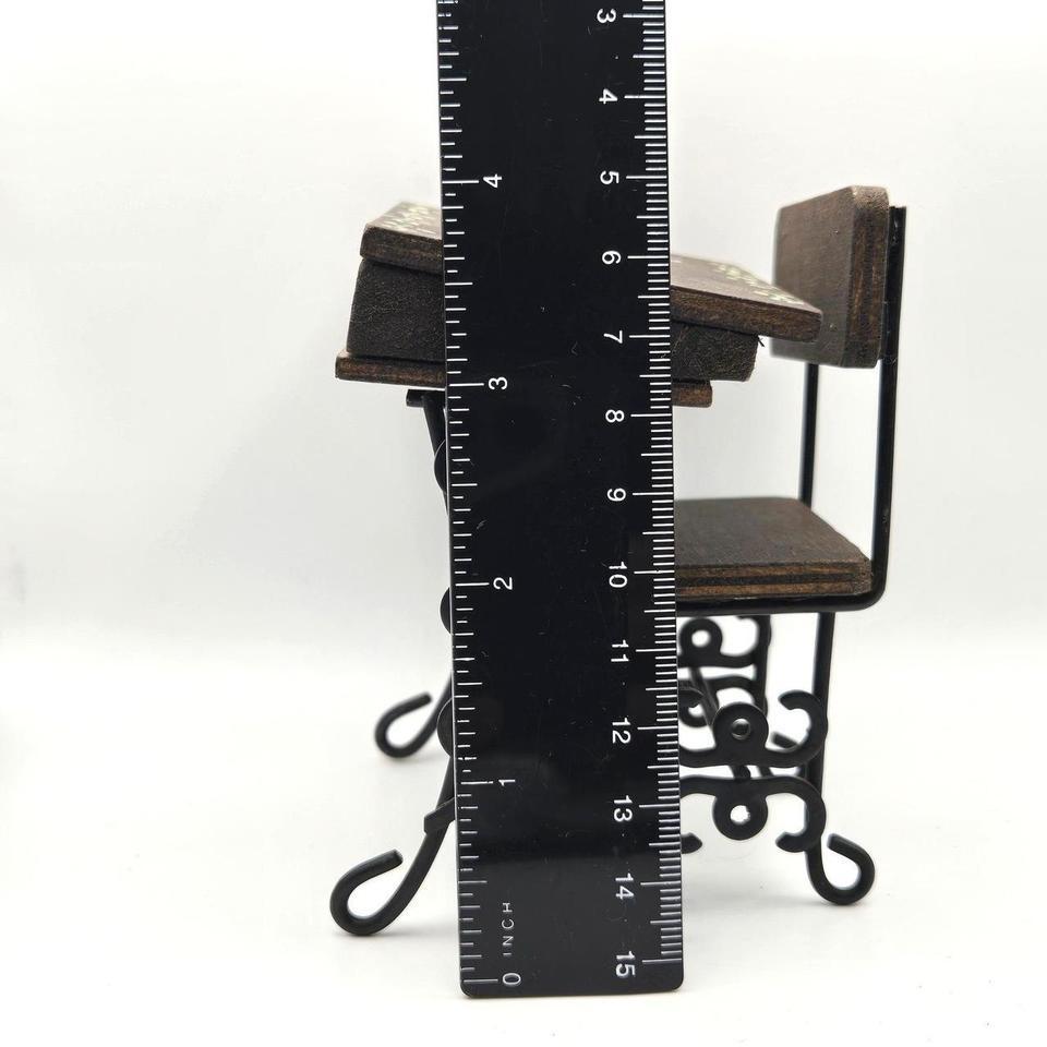 Vintage Miniature Wood Metal 4bf4 6
