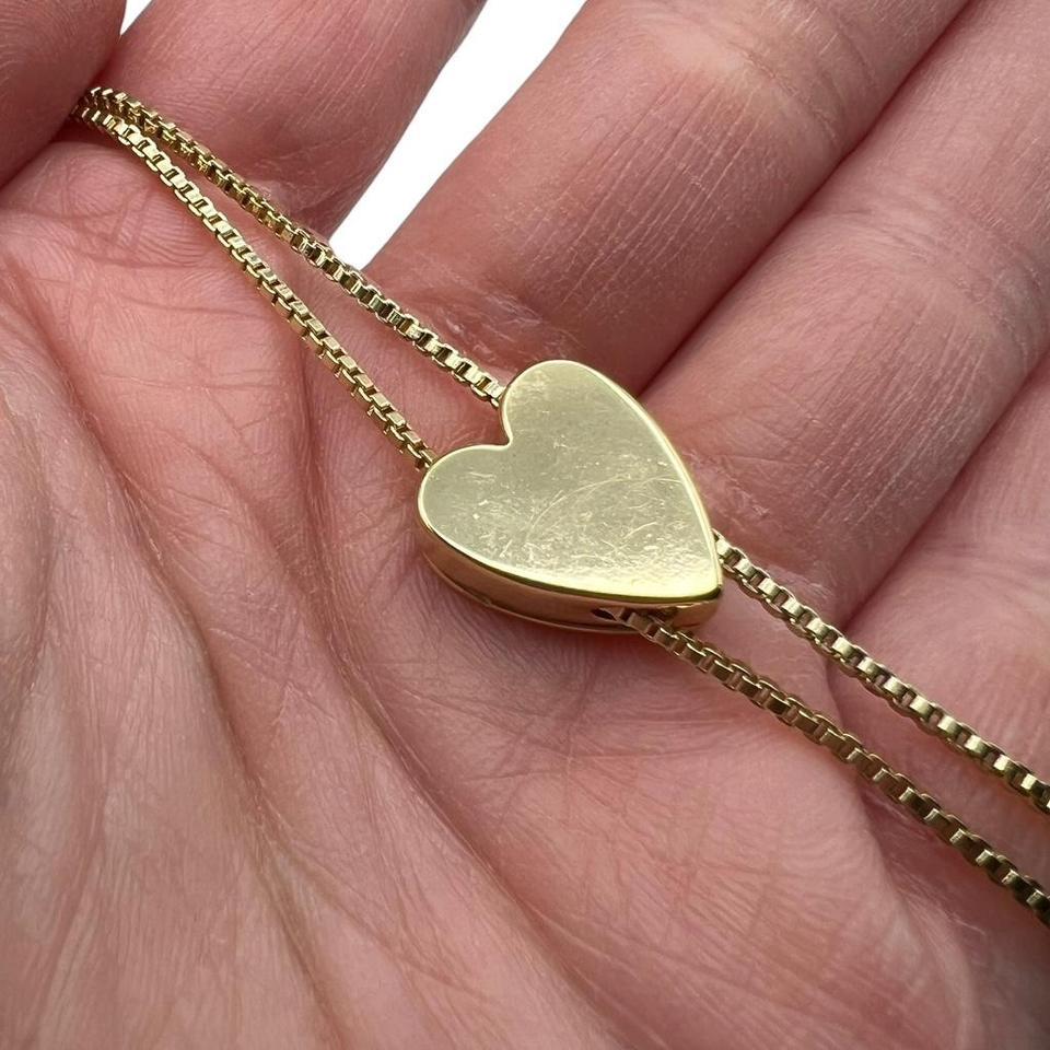 Adornia Gold Tone Heart Bolo 3ada 3