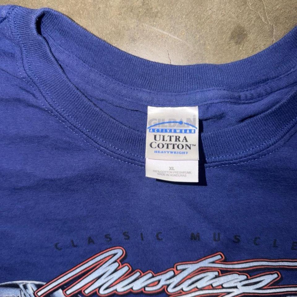 Ford Mustang Blue Cotton T Shirt 189e 4